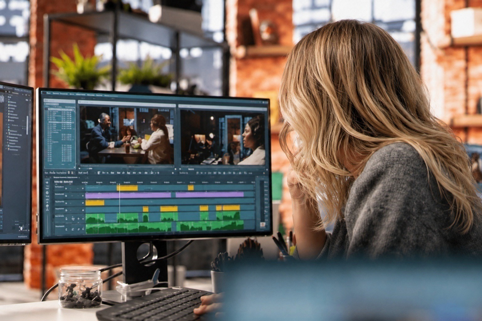 Editierumgebung mit Videoschnitt